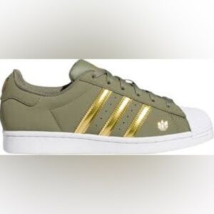 Adidas‎ Wmns, 6, Superstar 'Green Gold Metallic'